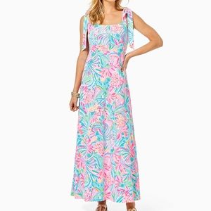 Lilly Pulitzer Maleka Maxi Dress - SM - Tropical Punch